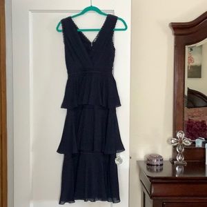 Navy Ankle Length Formal Dress Size XS